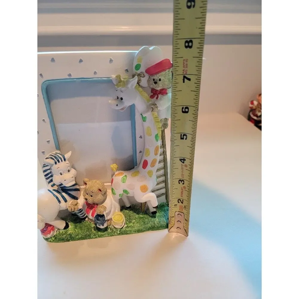 3D Zoo Animals Frame Burnes of Boston‎ Nursery Decor Colorful Whimiscal
